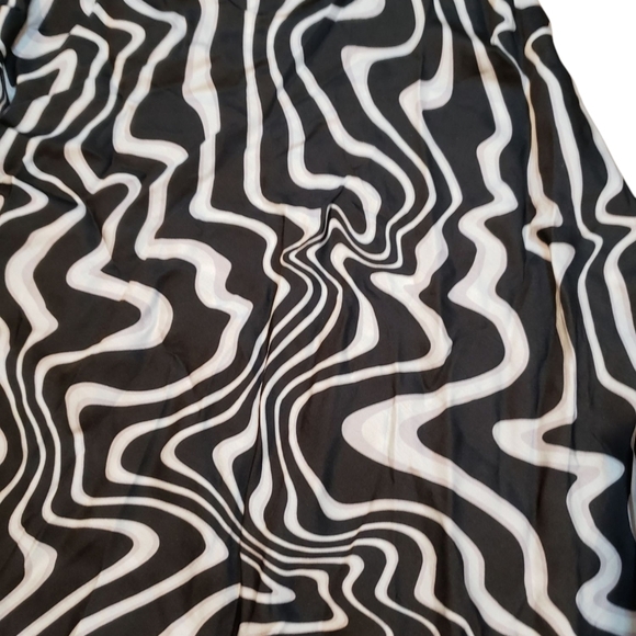 Zara Black Grey Swirl Slip Dress NWT Small - Picture 3 of 7